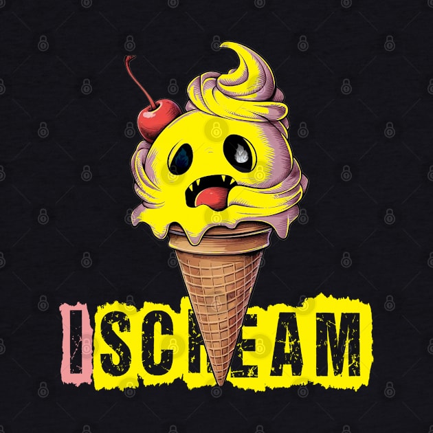 funny Halloween spooky ice-cream design by NIKA13